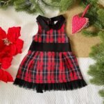 Tartan  Back Tying Dress - Image 2