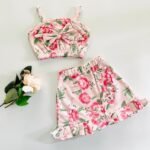 Printed Bow Top and Skirt Co Ord Set - Image 5
