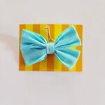 Criss Cross Linen Hair Clip - Image 4