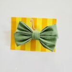Criss Cross Linen Hair Clip - Image 3