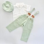 Teddy Linen Pants Suspender and Shirt - Image 3