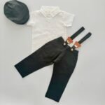 Teddy Linen Pants Suspender and Shirt - Image 4