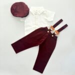 Teddy Linen Pants Suspender and Shirt - Image 5