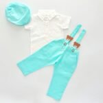 Teddy Linen Pants Suspender and Shirt - Image 2