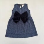 Lace Dress with Velvet Bow - Image 4