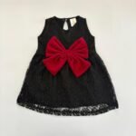 Lace Dress with Velvet Bow - Image 5