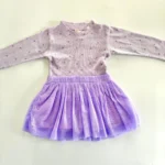 Printed Derby Full Sleeve Soft Net Dress - Image 3