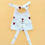 Khadi Hearts Embroidered Back Tying Top and Skirt - Image 5