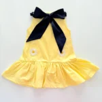 Poplin Tying Daisy Embroidered Dress - Image 4