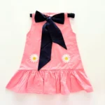 Poplin Tying Daisy Embroidered Dress - Image 3