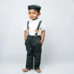 Teddy Linen Pants Suspender and Shirt - Image 6