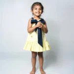 Poplin Tying Daisy Embroidered Dress - Image 6