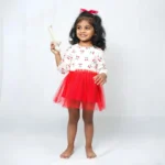 Printed Derby Full Sleeve Soft Net Dress