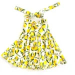 Sweetheart Neck Lemon Back Tying Dress - Image 2