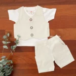 Twill Waistcoat Set & Tee - Image 4