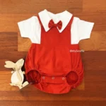 Twill Romper with Polo Tee - Image 3