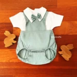 Twill Romper with Polo Tee - Image 4