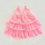 Spaghetti Layered Soft Net Dress - Image 2