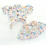 Collared Tying Top and Skirt Co Ord Set - Image 2