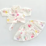 Collared Tying Top and Skirt Co Ord Set - Image 4