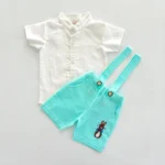 Linen Peter Rabbit Suspender and Shirt - Image 5