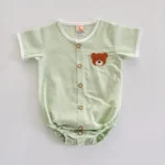 Teddy Linen Onesie - Image 4