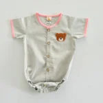 Teddy Linen Onesie - Image 5