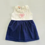 Bow Embroidery Soft Net Dress - Image 5