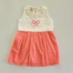 Bow Embroidery Soft Net Dress - Image 3