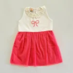 Bow Embroidery Soft Net Dress - Image 6