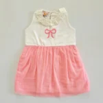 Bow Embroidery Soft Net Dress - Image 2