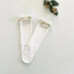 Checked Frill Knee Length Stockings - Image 8