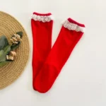 Lace Frill Knee Length Stockings - Image 6