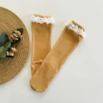 Lace Frill Knee Length Stockings - Image 4