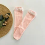 Lace Frill Knee Length Stockings