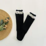 Lace Frill Knee Length Stockings - Image 2