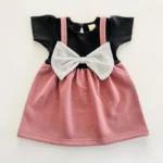 Loop Knit Bow Suspender Dress - Image 4