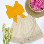 Paisley Chanderi Silk Top and Skirt - Image 2