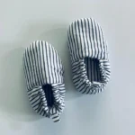 Woven Striped Booties