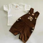 Puppy Corduroy Romper & Tee - Image 5