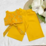Chanderi Bow Top and Palazzos - Image 2