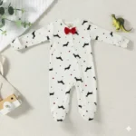 Ribbed Onesie with Bow - Image 3