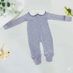 Ribbed Peterpan Collared Onesie - Image 3