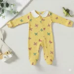 Ribbed Peterpan Collared Onesie - Image 4
