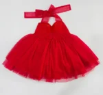 Sweetheart Soft Net Back Tying Dress - Image 3