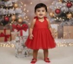 Sweetheart Soft Net Back Tying Dress