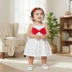 Printed Big Bow Dress