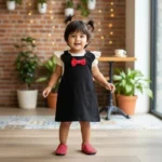 Mini Bow Dungaree Dress and Top