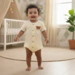 Teddy Linen Onesie