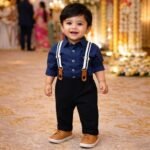 Poplin Full Sleeve Shirt & Suspender Pants